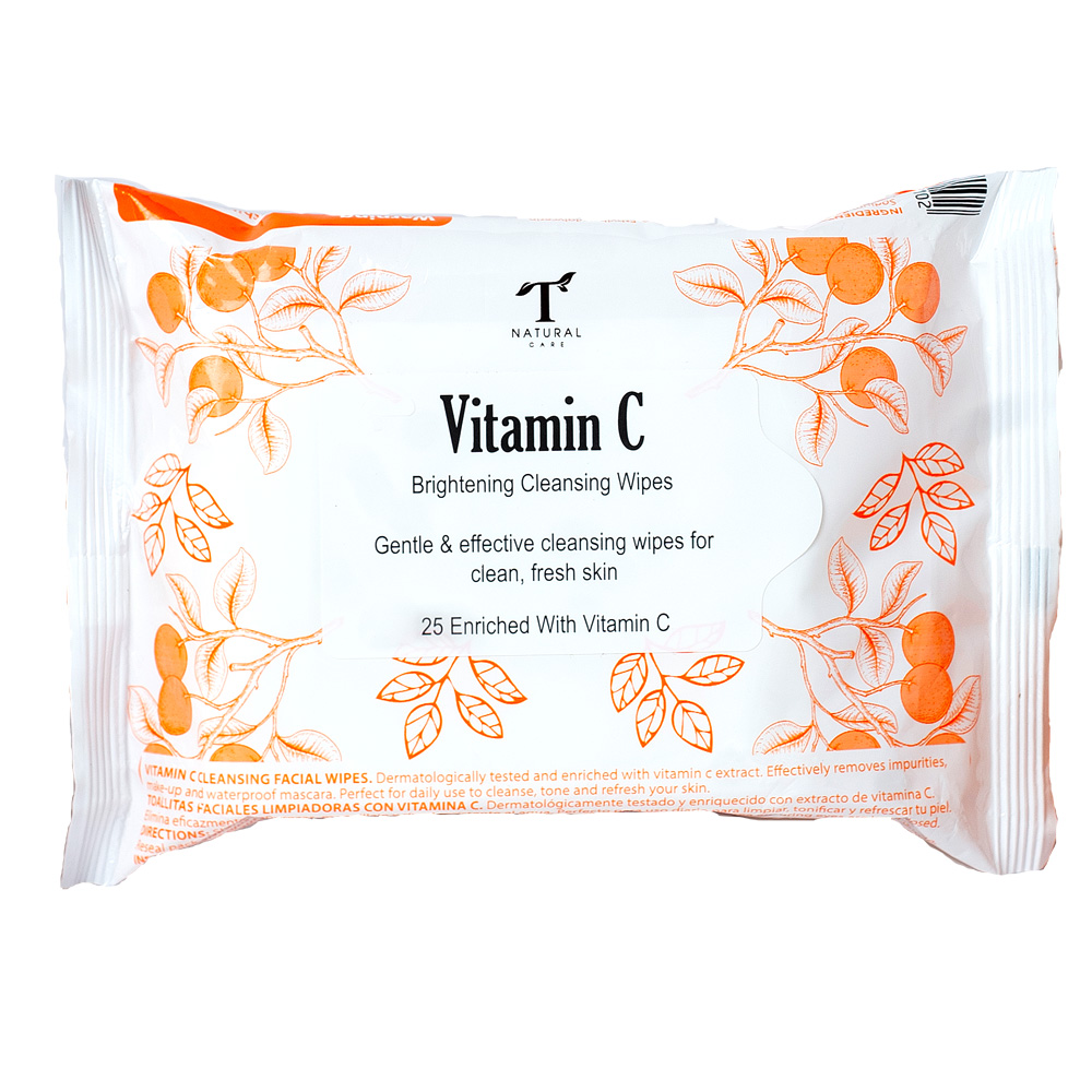 Natural Care Vitamin C Brightening Cleansing Wipes