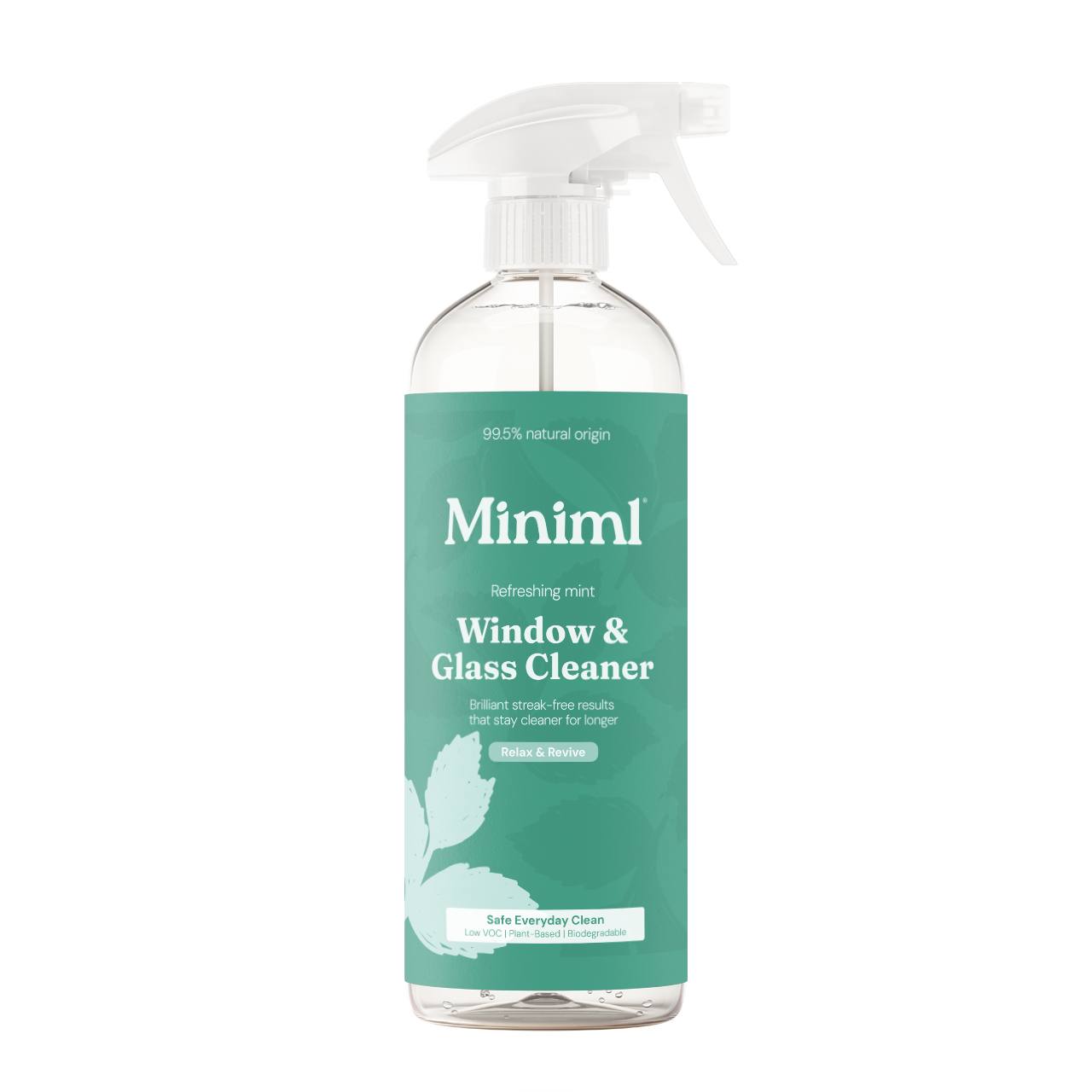 Refreshing Mint Window & Glass Cleaner Spray Bottle