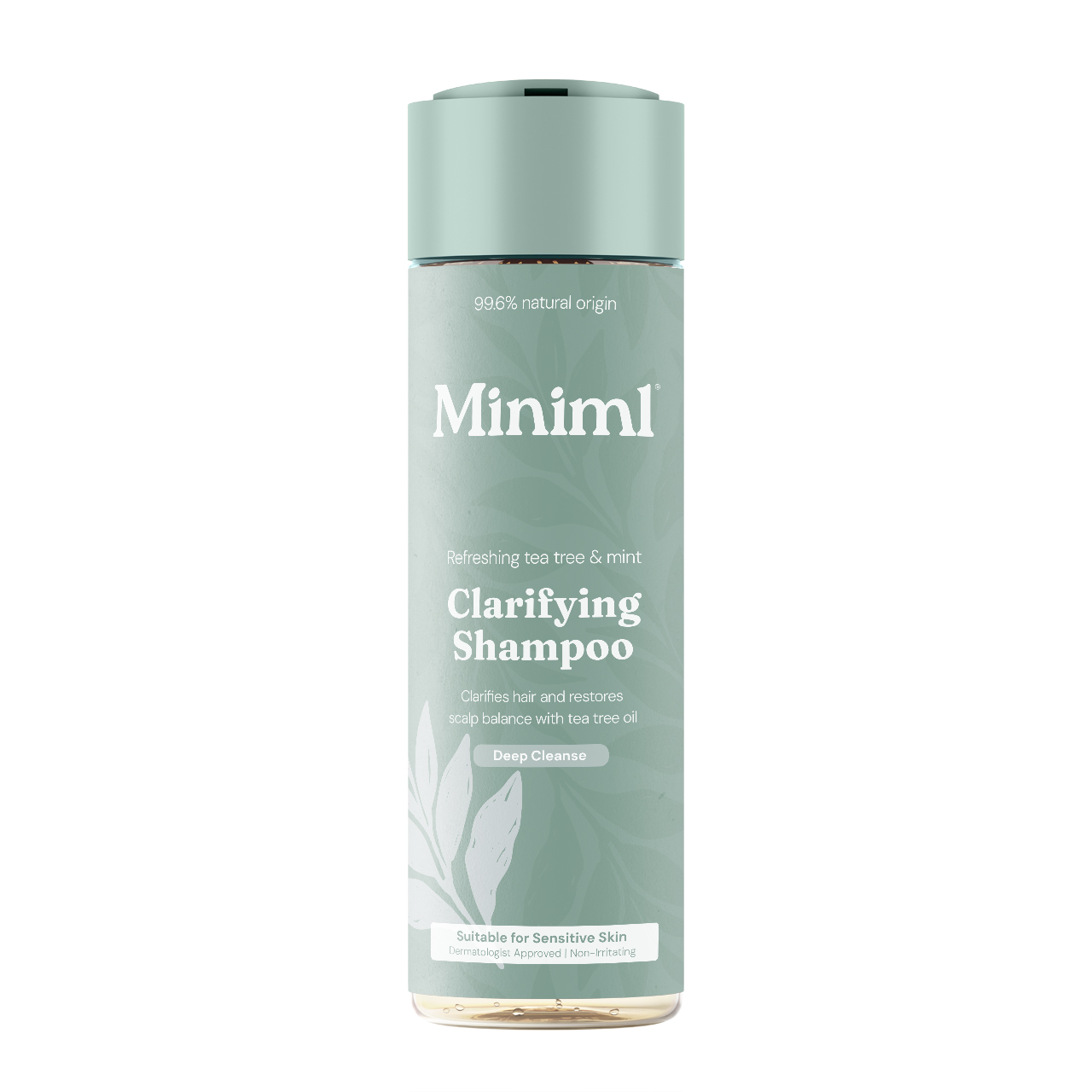 Clarifying Shampoo in Refreshing Tea Tree & Mint. 